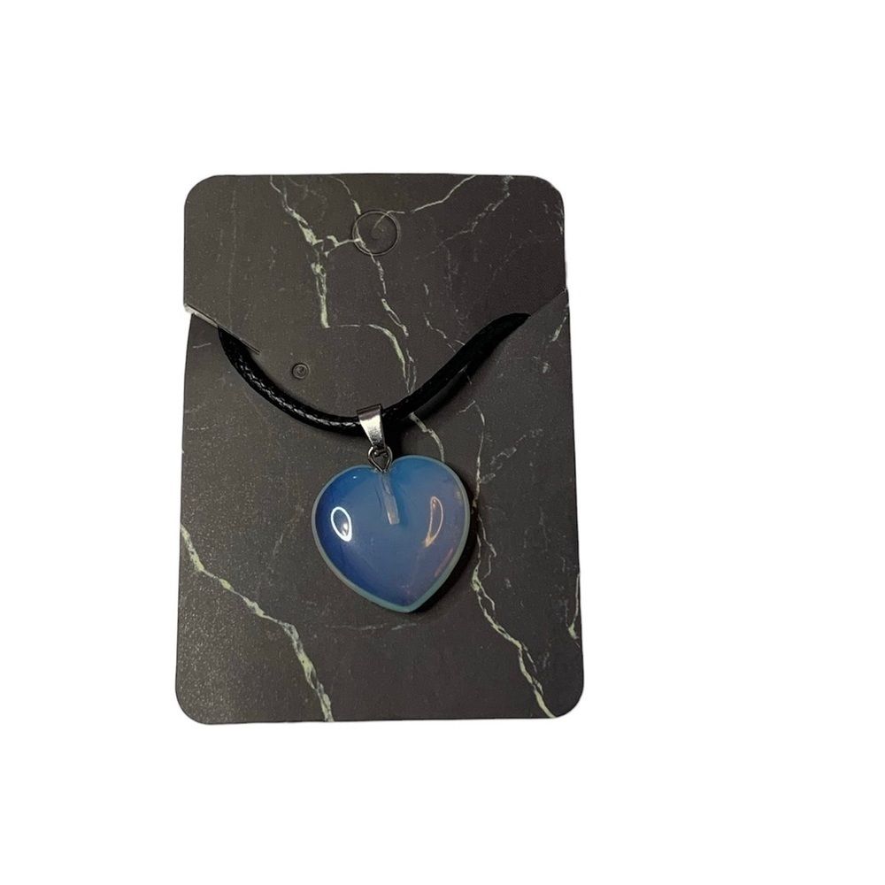 heart crystal necklace